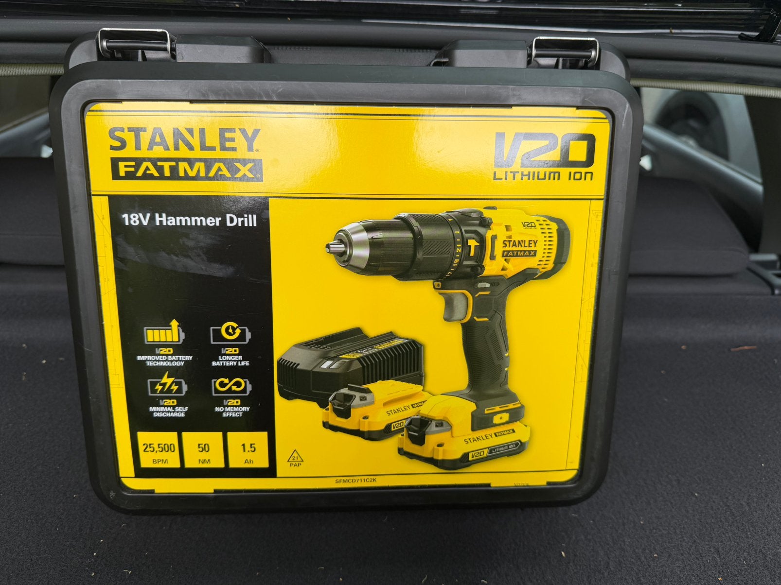 Stanley FatMax V20 18V Klopboormachine Set Uitstekende Staat, Ophalen of Verzenden, Zo goed als nieuw, Boormachine