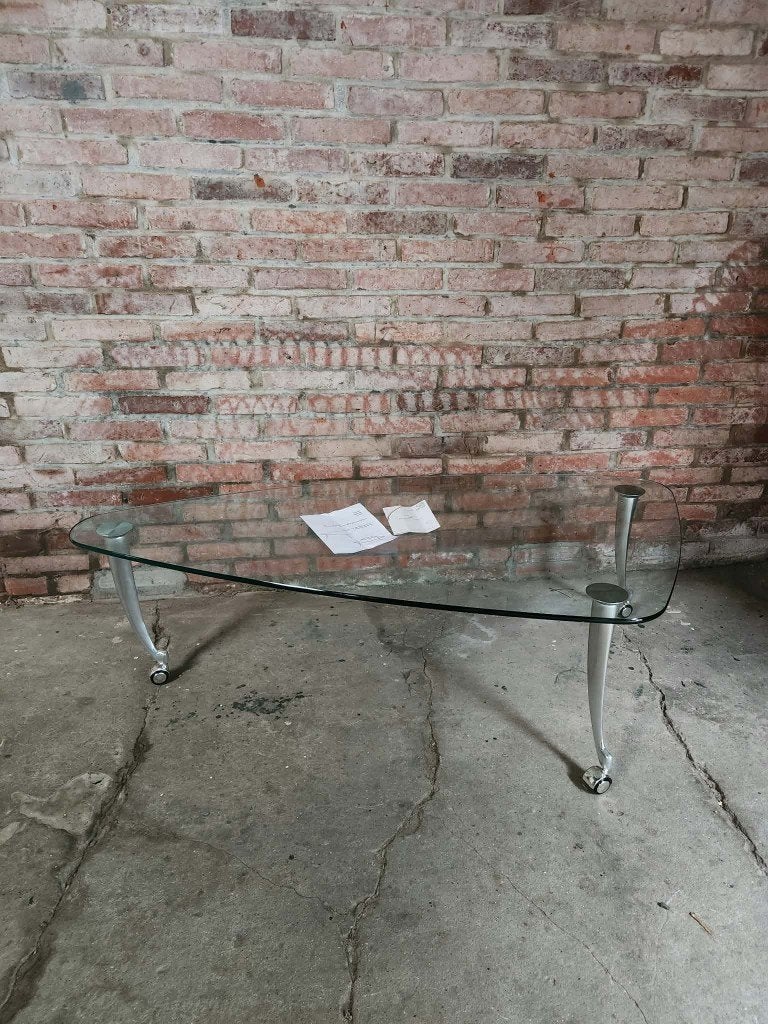 Design Salontafel, Huis en Inrichting, Ophalen, 100 tot 150 cm, 50 tot 100 cm, Glas