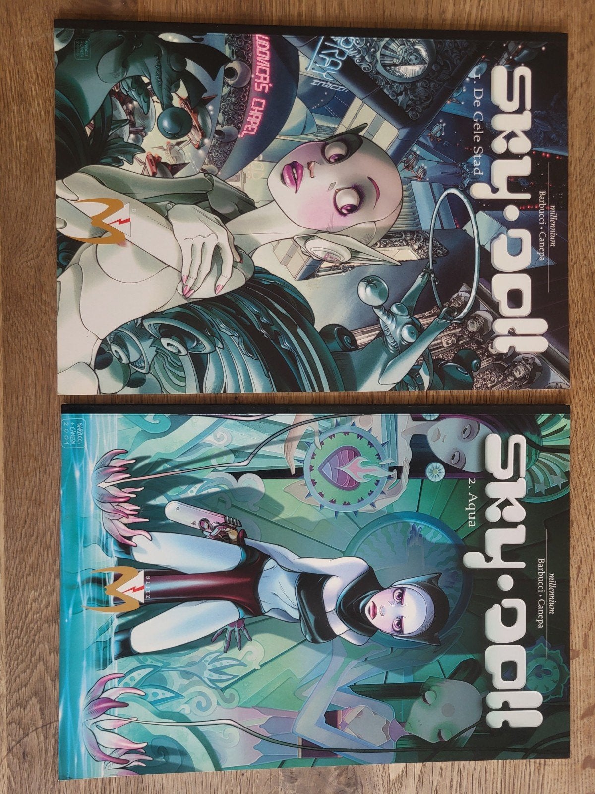 Sky Doll - De Gele Stad & Aqua (2 stripboeken), Ophalen of Verzenden