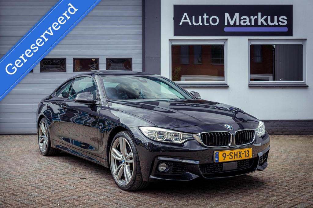 BMW 4-serie Coupé 435i xDrive 3X M-Sport|HUD|ACC|Pano|H/K|3, Euro 6, 4-Serie, 4 stoelen, Zwart