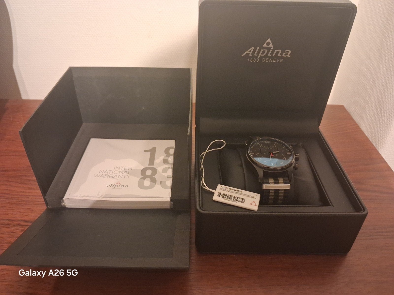 Alpina starttimer pilot big date chronograph  shadow, Ophalen of Verzenden