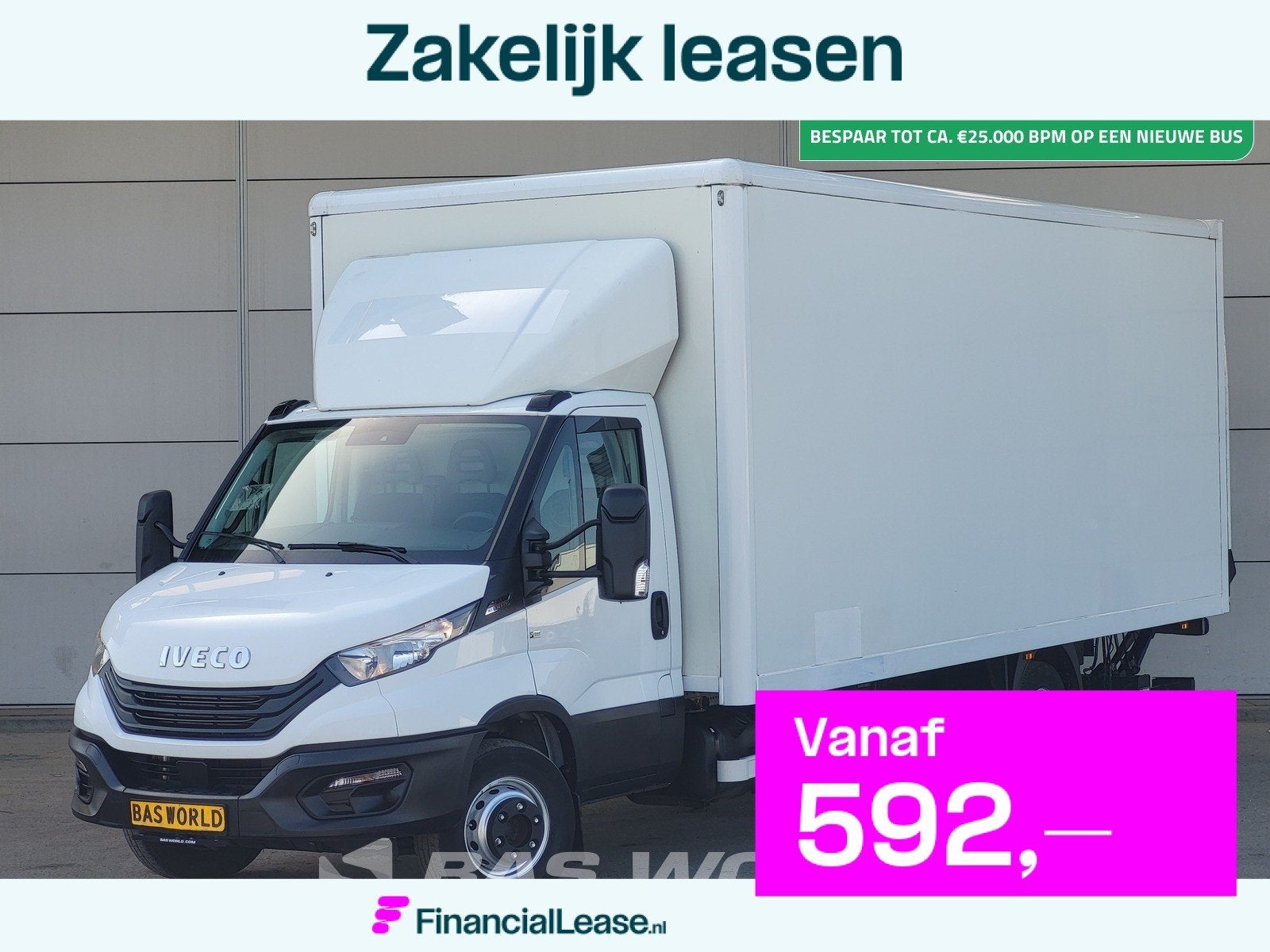 Iveco Daily 72C21 3.0L Automaat 1000KG Laadklep Luchtvering, Stof, Gebruikt, Euro 6, 4 cilinders