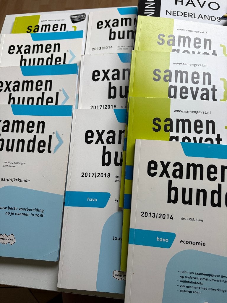Examenbundels en samenvattingen HAVO (diverse vakken), Boeken, Ophalen of Verzenden, Zo goed als nieuw, HAVO