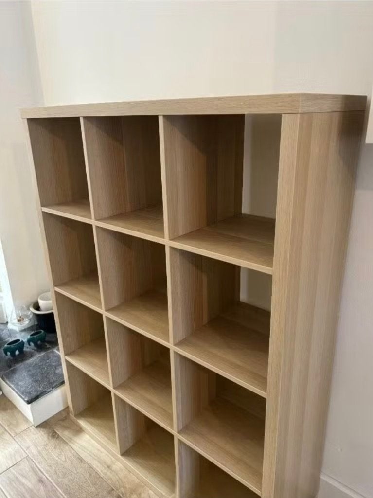 Kallax 12 vaks open kast vakkenkast 4x3 bruin Ikea, Ophalen, 100 tot 150 cm, 5 laden of meer, 100 tot 150 cm