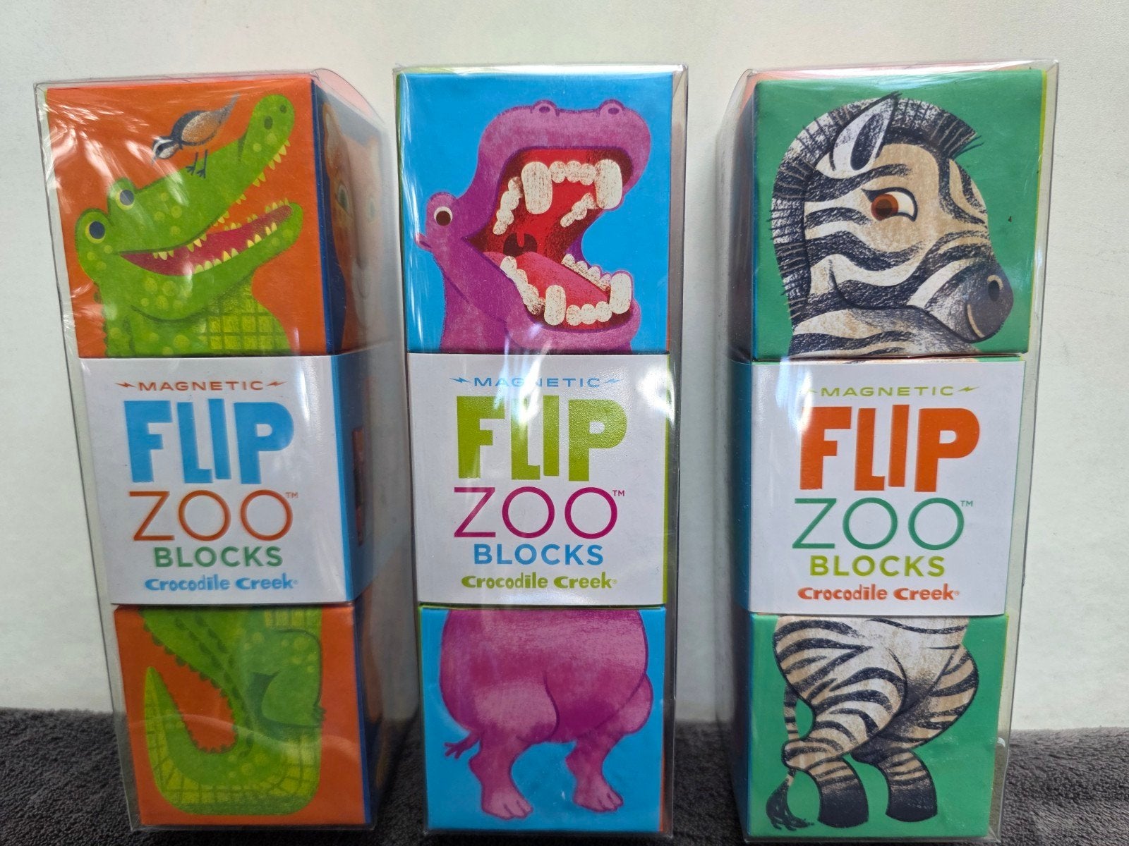 Magnetic Flip Zoo Blocks - Crocodile Creek, Ophalen, Nieuw, Knutselen