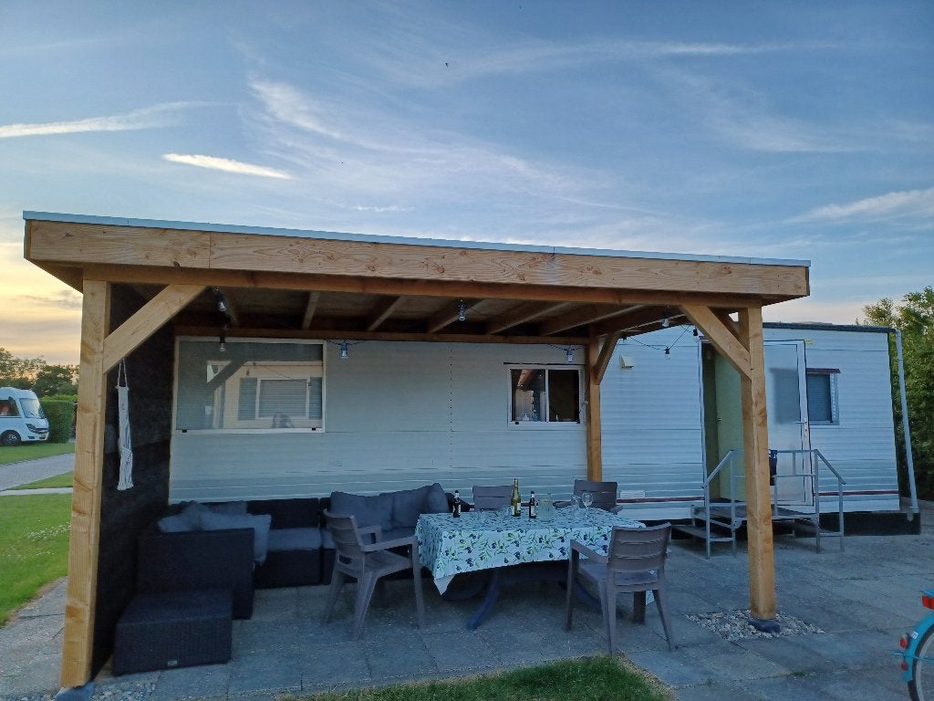 Overkapping hout 3x4, Ophalen, Gebruikt, Veranda