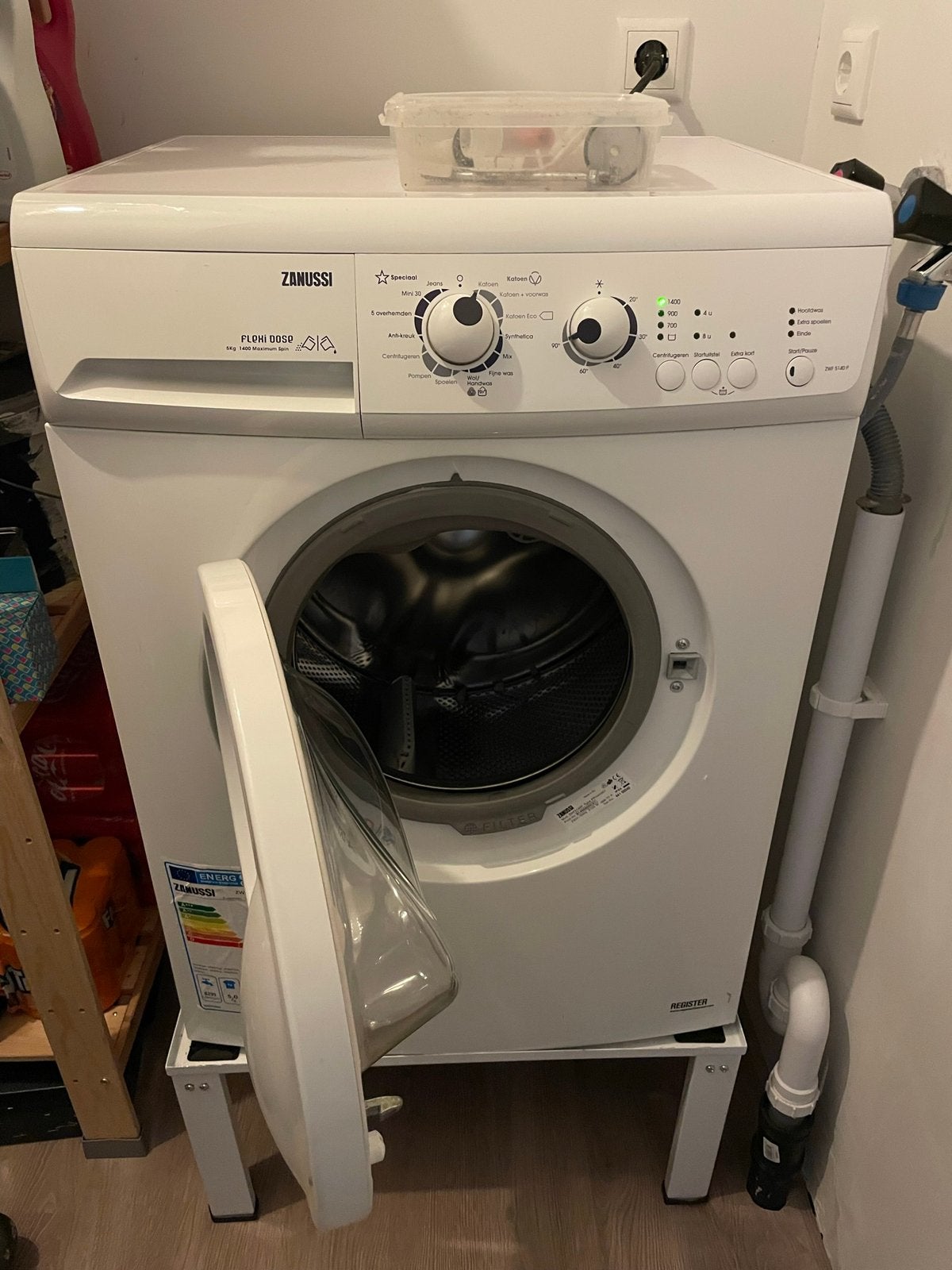 Zanussi wasmachine, Ophalen, 1200 tot 1600 toeren, Gebruikt, 4 tot 6 kg