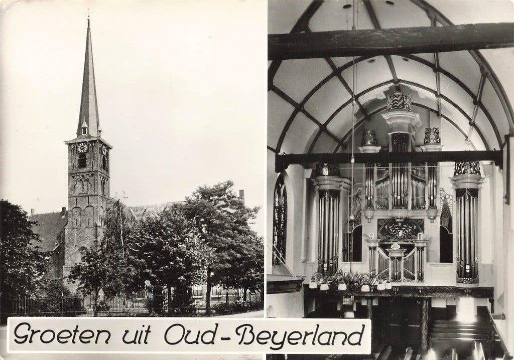 Groeten uit Oud-Beijerland (groot formaat), Verzamelen, Ophalen of Verzenden, 1960 tot 1980, Ongelopen, Zuid-Holland