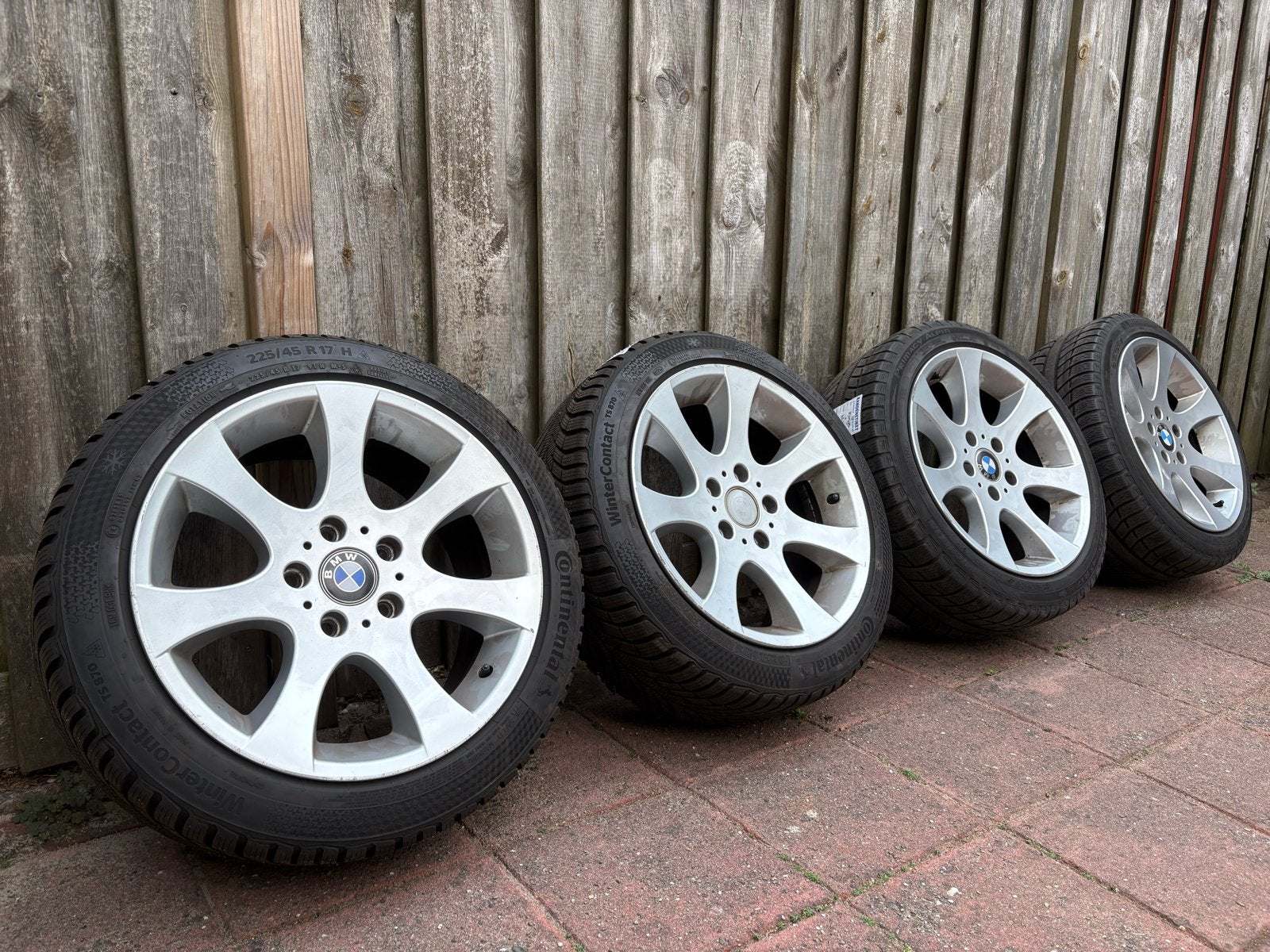 BMW Winterbanden met velgen - Continental & Michelin, Auto-onderdelen, Banden en Velgen, Banden en Velgen, Winterbanden, 17 inch