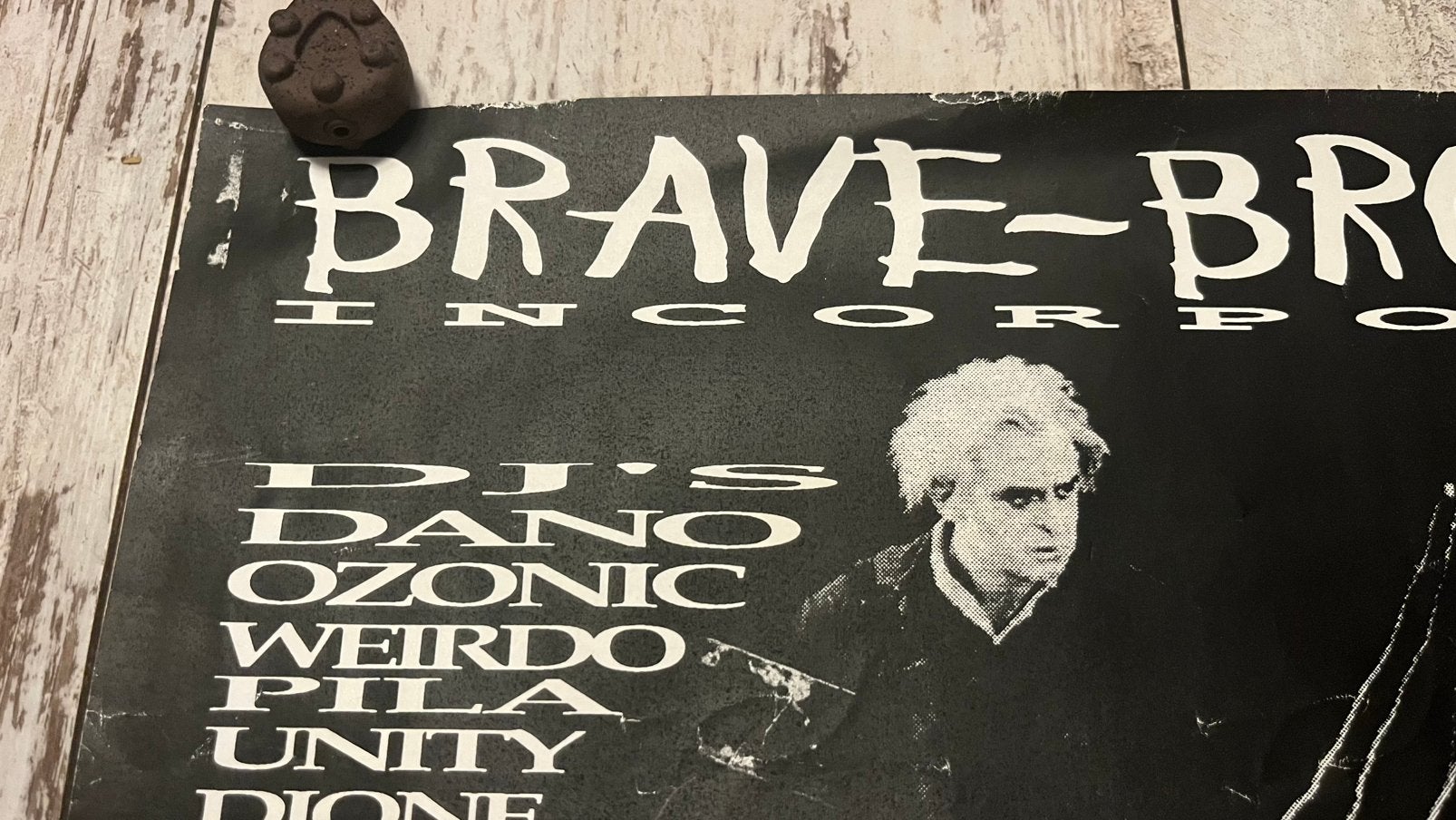 Brave brothers hardcore gabber Thunderdome poster, Ophalen of Verzenden, Gebruikt, A1 t/m A3