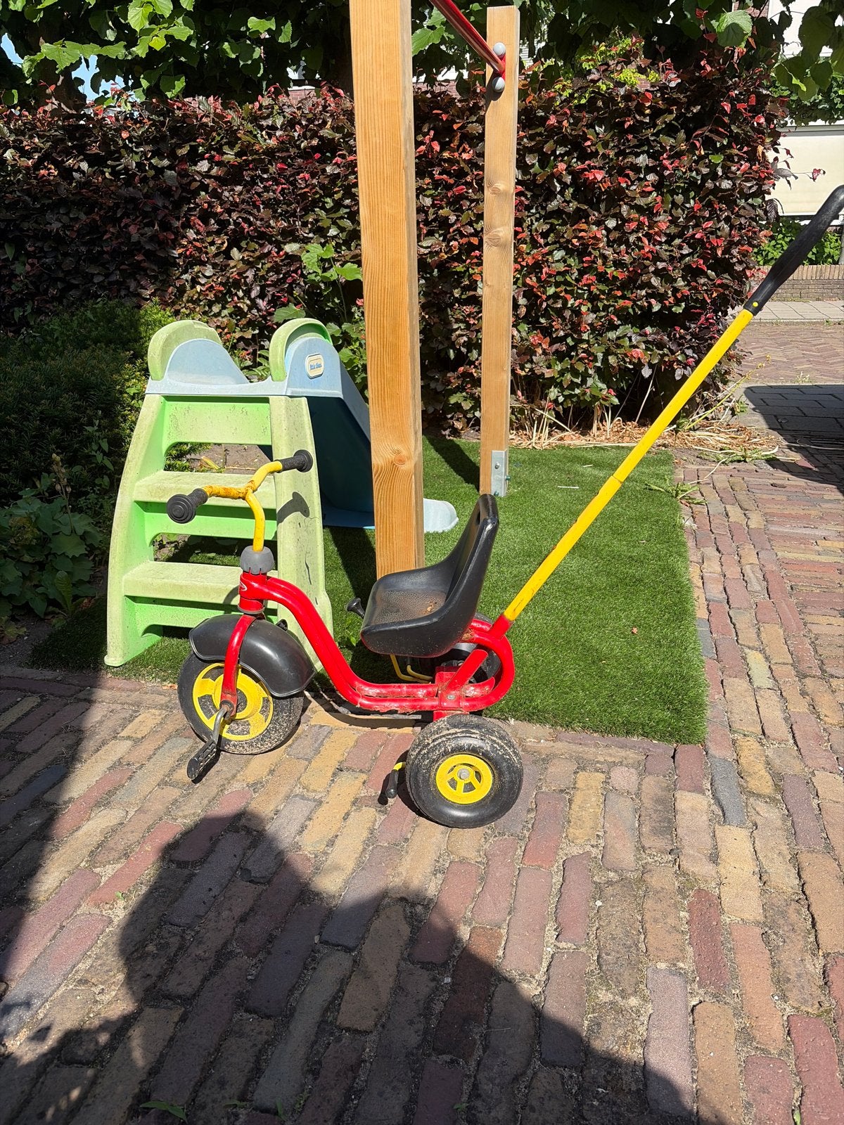 Rode driewieler met duwstang - Gebruikt, Ophalen, Gebruikt, Overige typen