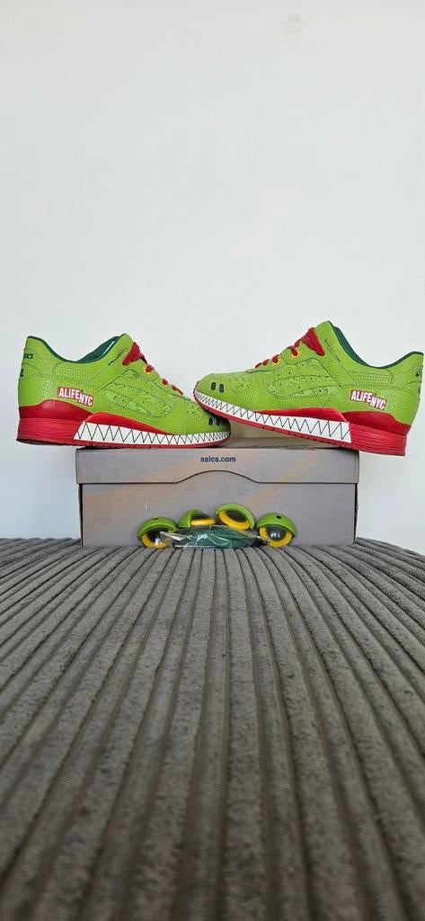 Asics Gel Lyte 3 x AlifeNYC 'Green Monster', Maat 43., Overige kleuren, Ophalen of Verzenden, Asics, Sneakers of Gympen
