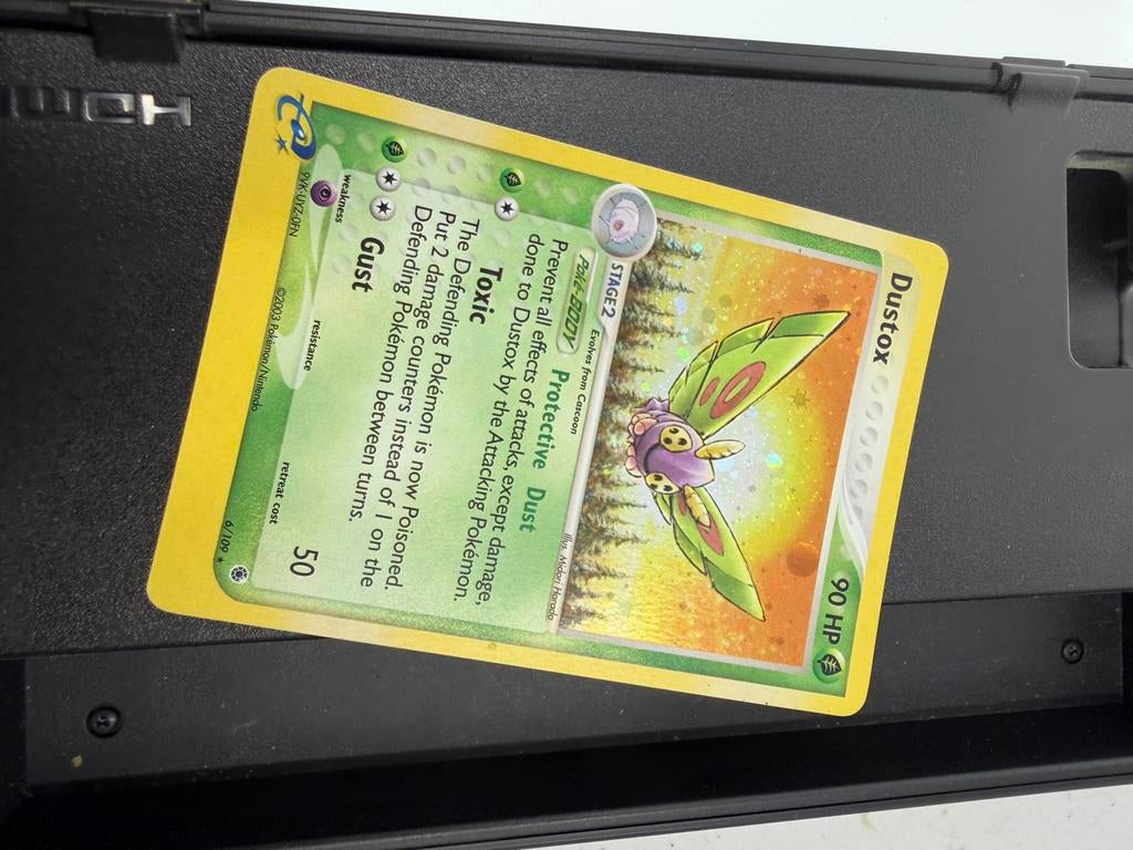 Dustox Pokémon Kaart 6/100 EX Dragon 2003, Ophalen of Verzenden, Gebruikt, Losse kaart
