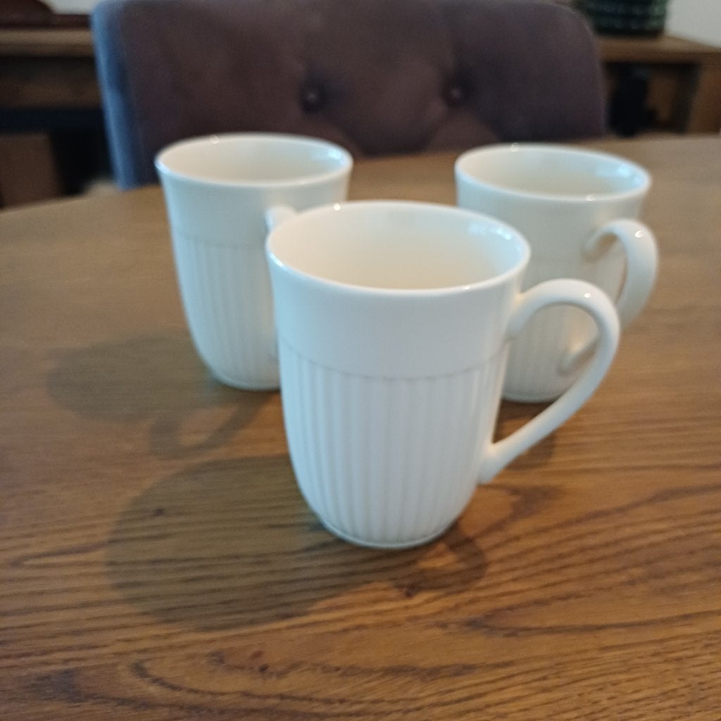 wedgwood Edme senseo mokjes, 3 stuks, Huis en Inrichting, Keuken | Servies, Ophalen of Verzenden, Zo goed als nieuw, Wedgwood