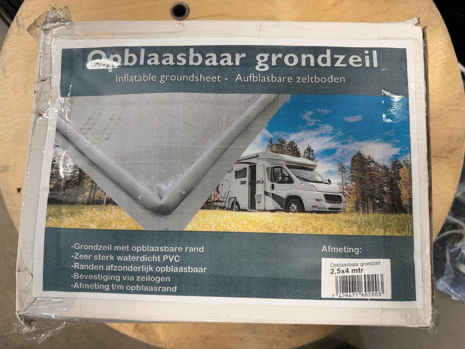 Nieuw opblaasbaar grondzeil 2,5x4 meter, Ophalen of Verzenden, Nieuw