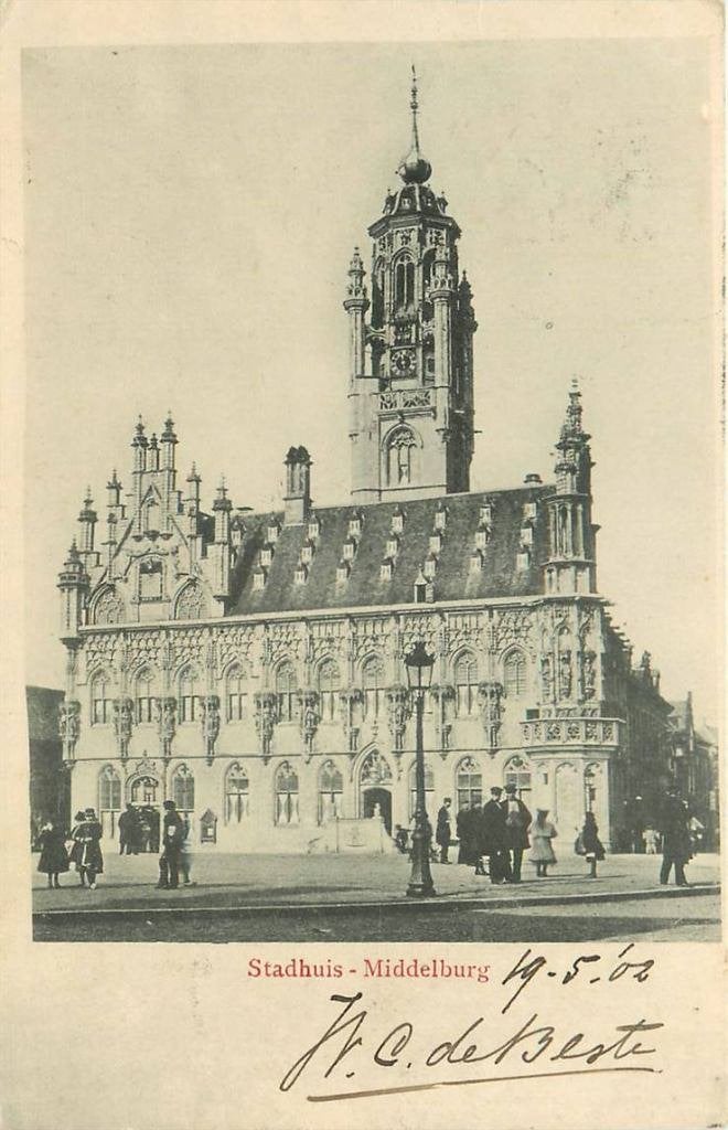 388-243-051 Middelburg Stadhuis, Verzenden, Voor 1920, Zeeland