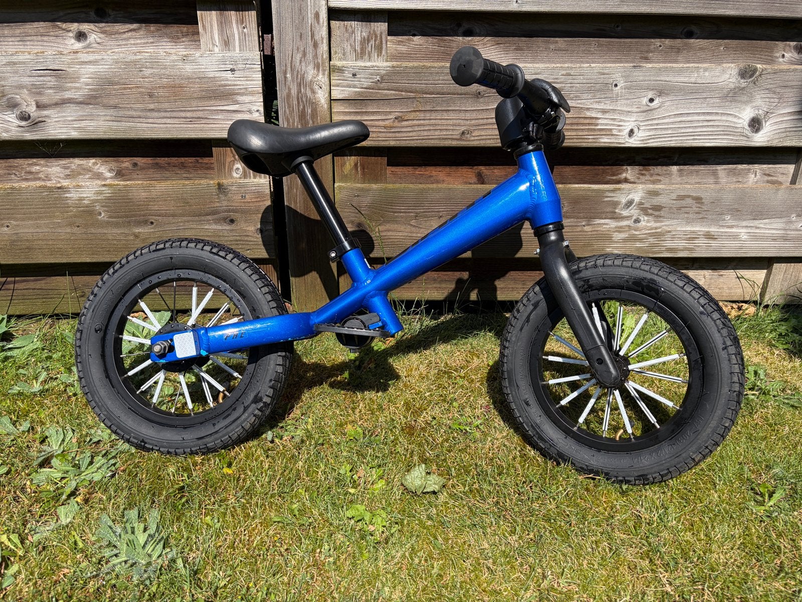 Giant pre - voorloopfiets blauw, Ophalen, Gebruikt, Velgrem, 16 tot 20 inch