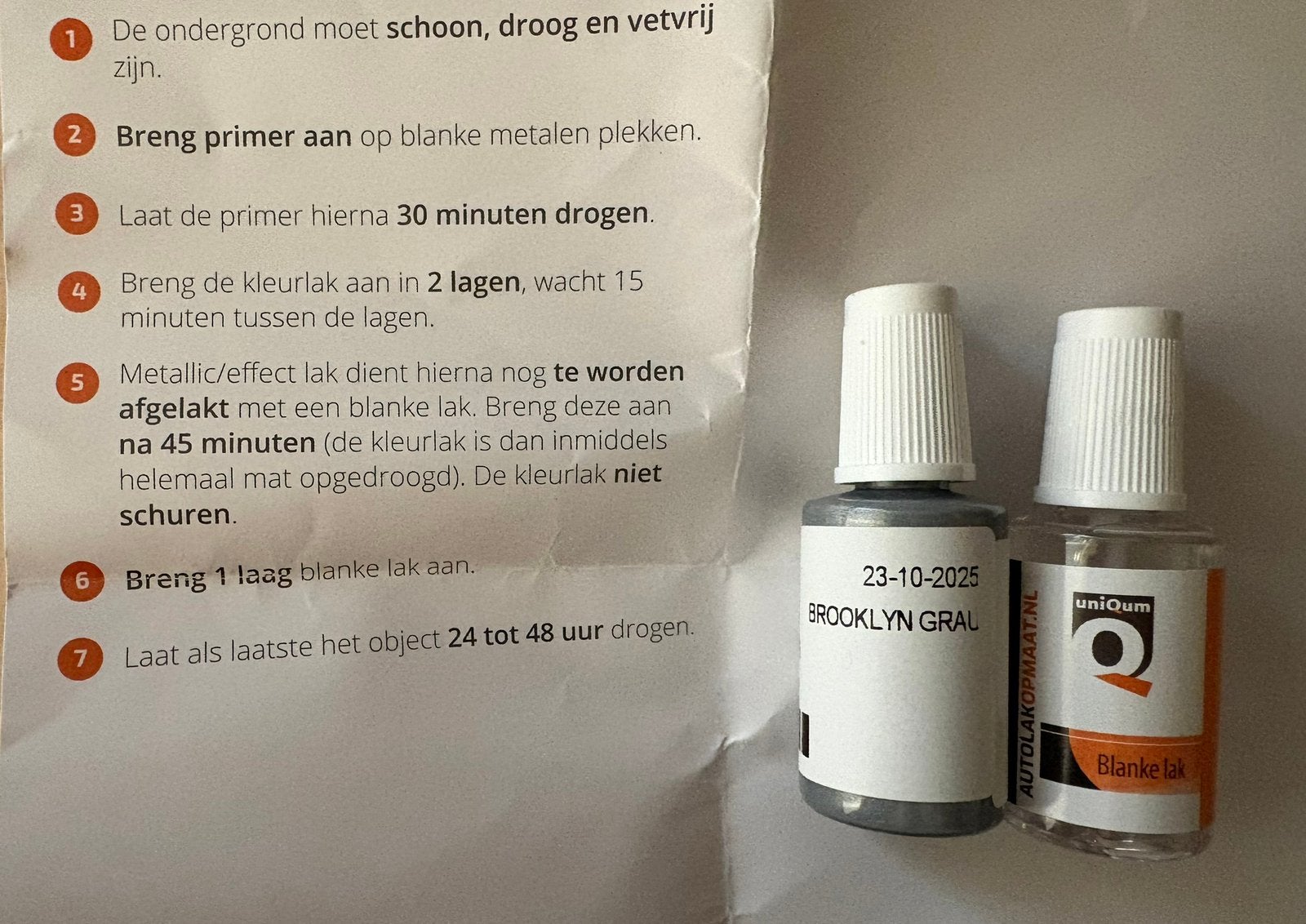 Lakstiftenset voor BMW in de kleur Brooklyn Grau., Ophalen of Verzenden, Nieuw, BMW