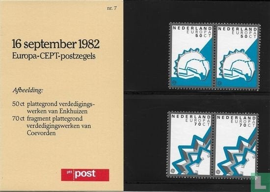 Postzegelmapje M7 Europazegels Historische gebeurtenissen 19, Ophalen of Verzenden