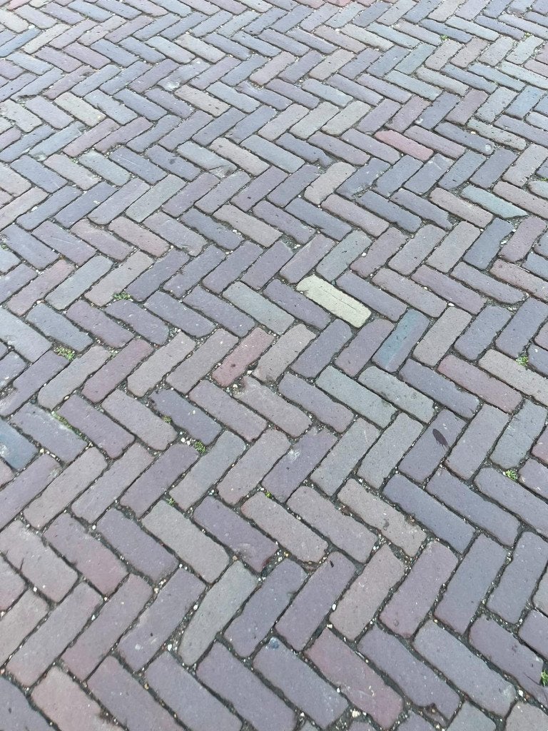 gebruikt oud gebakken dikformaten genuanceerd 350 m2, Ophalen of Verzenden, Keramiek, Klinkers