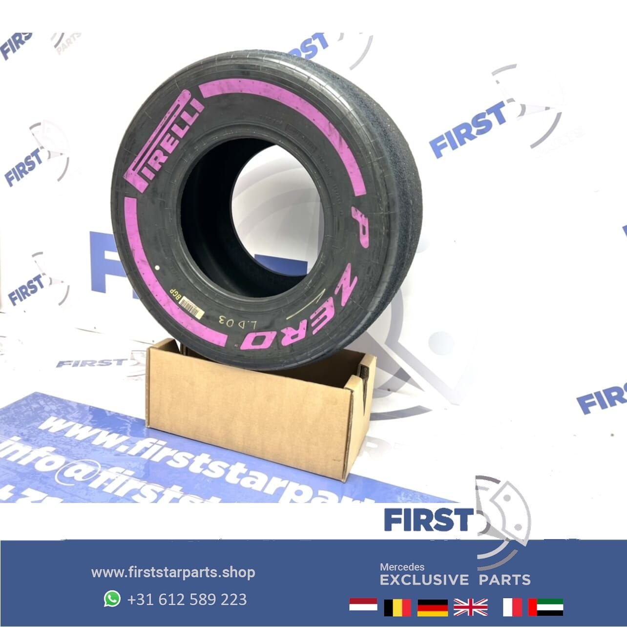 ORIGINELE FORMULE 1 Pirelli P ZERO BAND F1 SLICK PAARS ULTRA, Verzamelen, Gebruikt, -, -, Ophalen of Verzenden