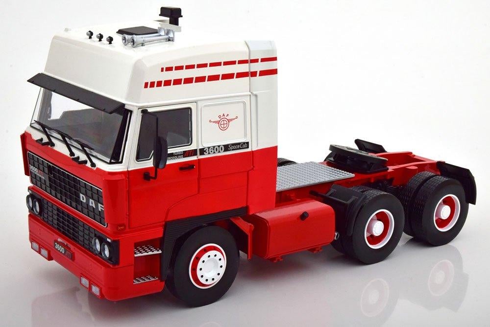 DAF 3600 Spacecab 1986 Wit/Rood Road Kings 1:18, Ophalen of Verzenden, Nieuw, Auto, Overige merken