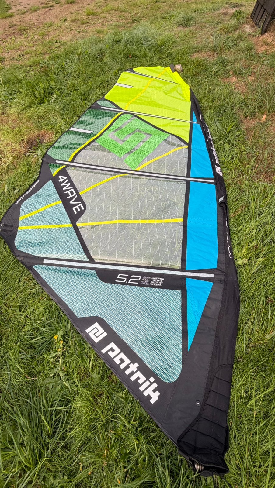 Patrik 4Wave zeilen - 3.6, 4.0, 4.8, 5.2, Ophalen, Gebruikt, Patrik Diethelm, Zeil