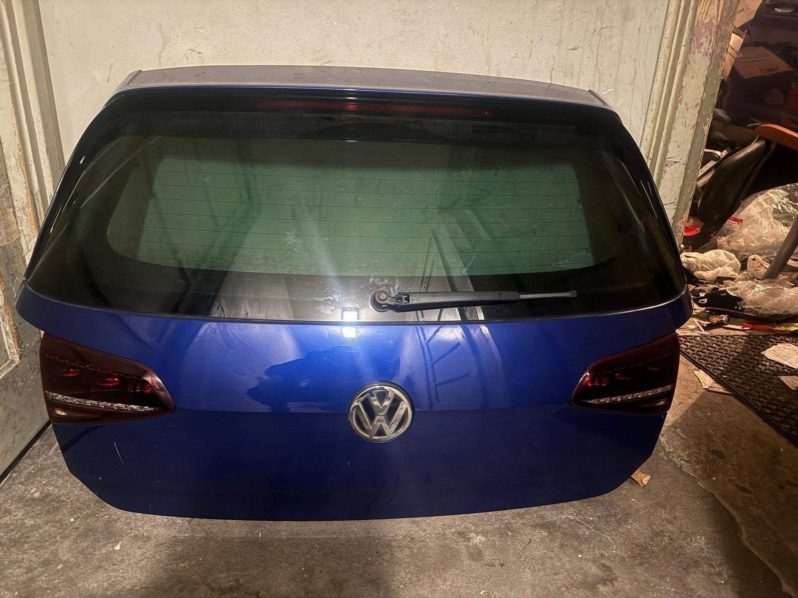 Vw golf 7 7.5 R orgineel achterklep compleet ld5k Lapiz Blue, Ophalen, Voor, Achterklep