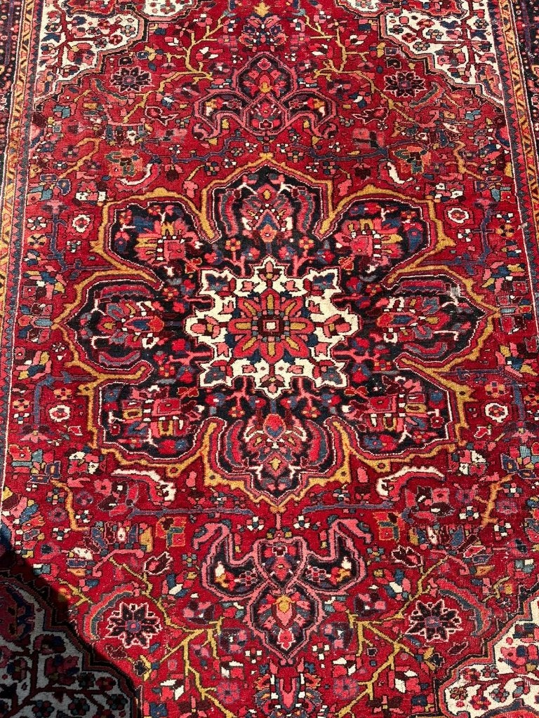 Prachtig Heriz tapijt – 360x260cm – opvallend & uniek design, Wol, 200 cm of meer, Ophalen of Verzenden, Zo goed als nieuw