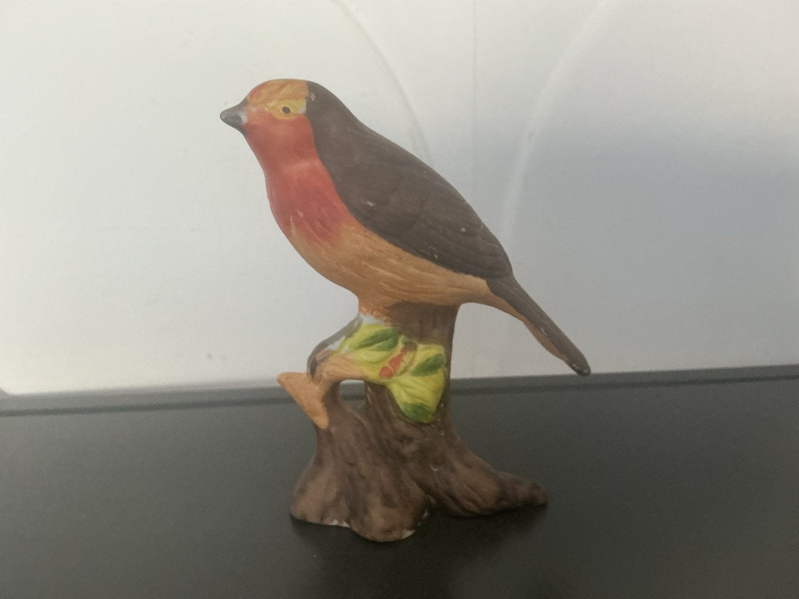 Vintage Roodborstje Beeldje - Keramiek, Vintage, Gebruikt, Meerkleurig, Ophalen of Verzenden