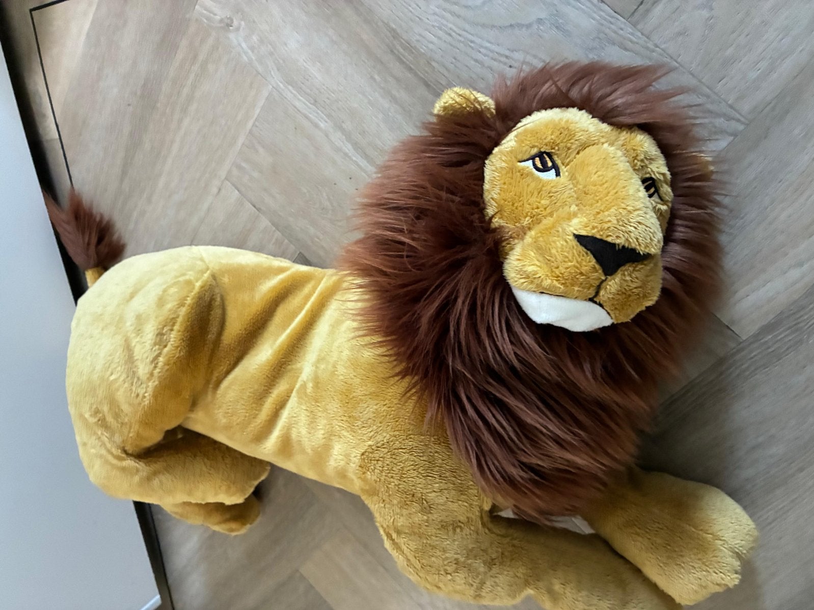 XXL Leeuw Knuffel - Bijna 1 Meter Lang - Decoratief, Kinderen en Baby's, Speelgoed | Knuffels en Pluche, Zo goed als nieuw, Leeuw