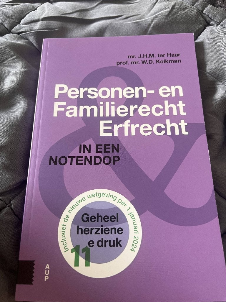 Personen-en Familierecht Erfrecht, Ophalen, Diverse auteurs, Alpha, WO