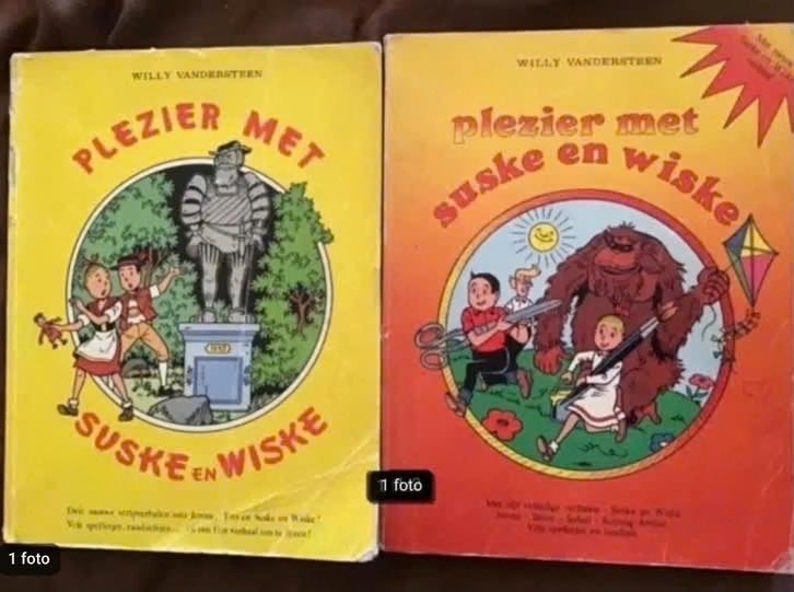 2 delen Plezier met Suske en Wiske door W.Vandersteen, Meerdere stripboeken, Ophalen of Verzenden, Gelezen