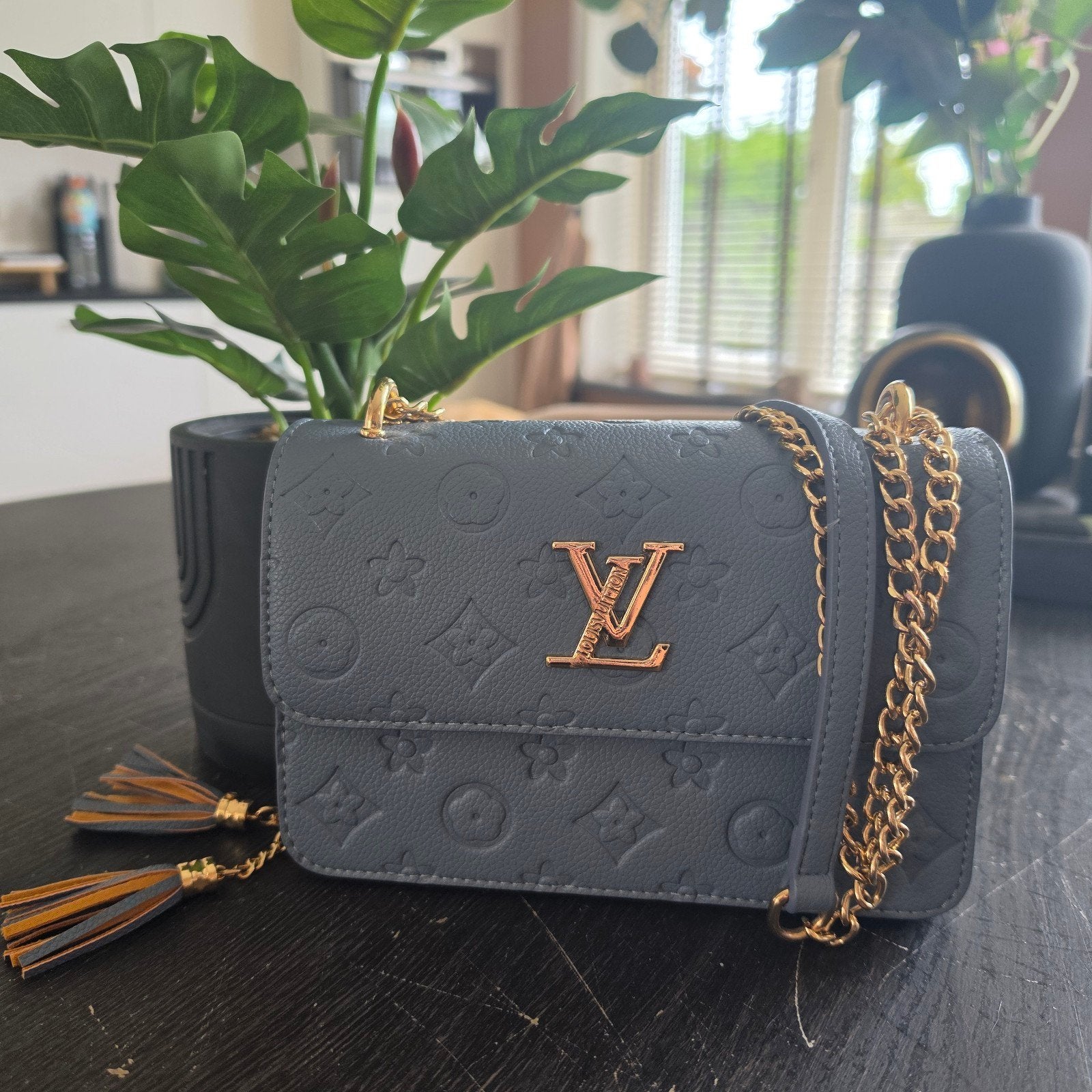 Chique schoudertas, Sieraden, Tassen en Uiterlijk, Tassen | Schoudertassen, Ophalen of Verzenden, Nieuw, Blauw, Overige merken