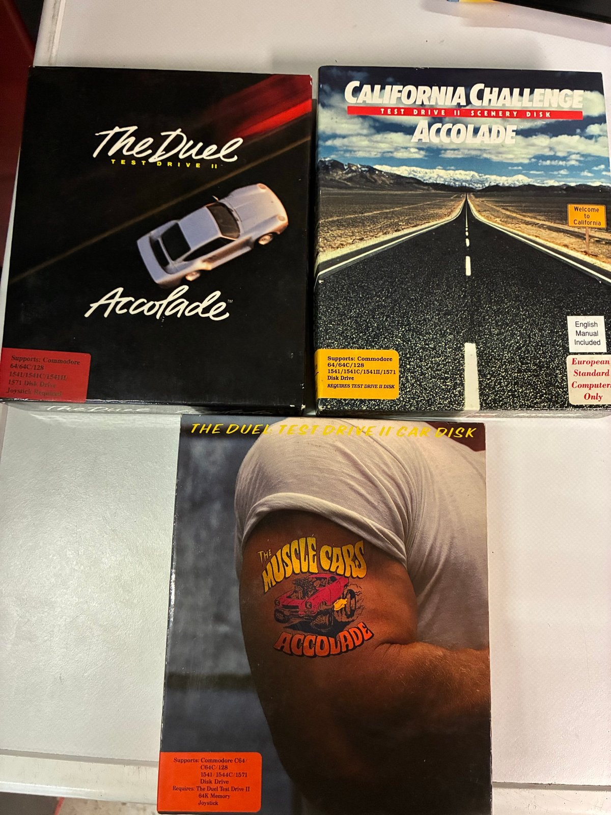 Test Drive II: The Duel, California Challenge, Muscle Cars, Spelcomputers en Games, Games | Pc, Gebruikt, Verzenden, 1 speler