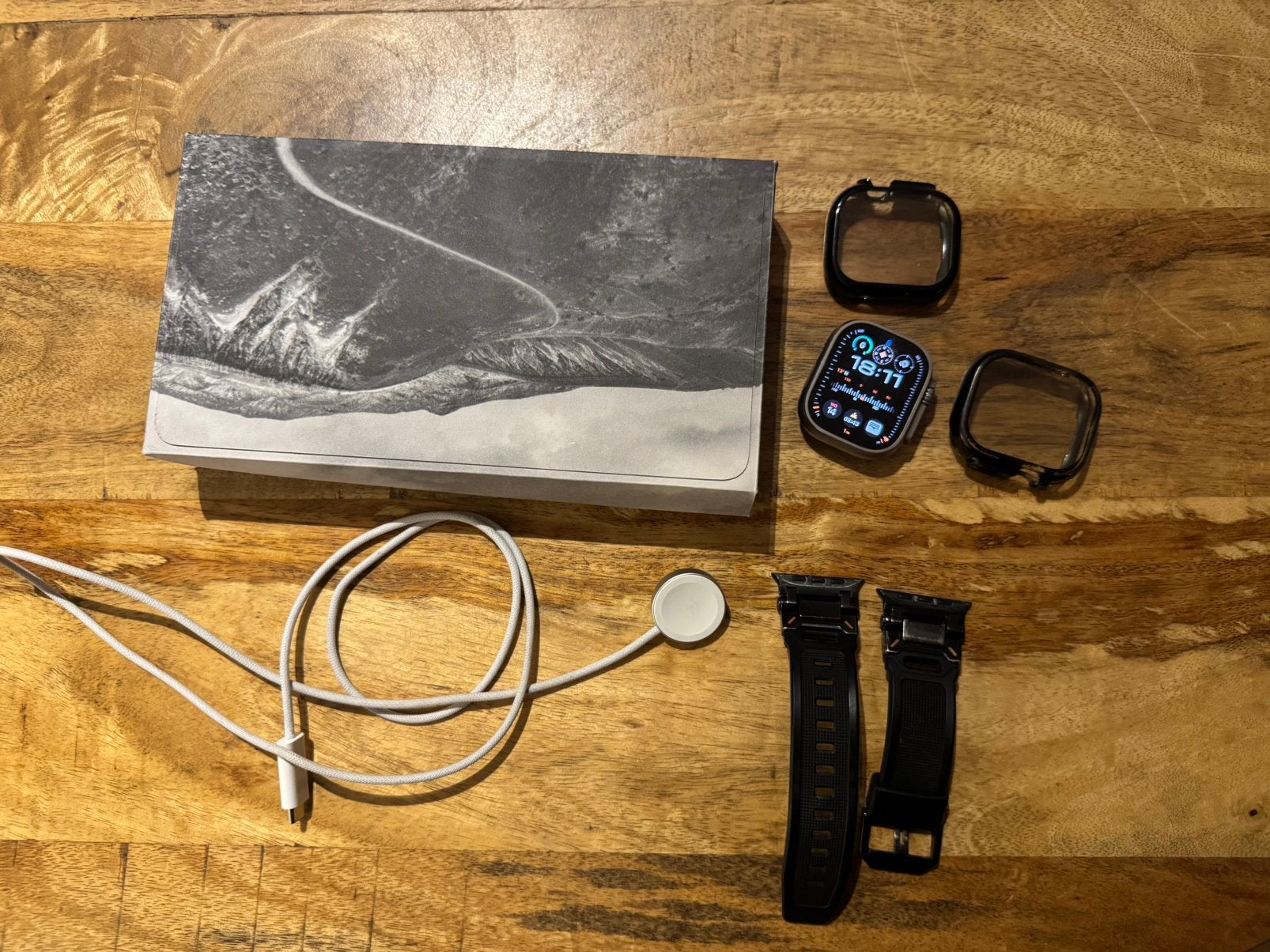 Apple watch ultra 2 titanium case gps en cellular 49 mm 2023, Ophalen, Zo goed als nieuw, IOS