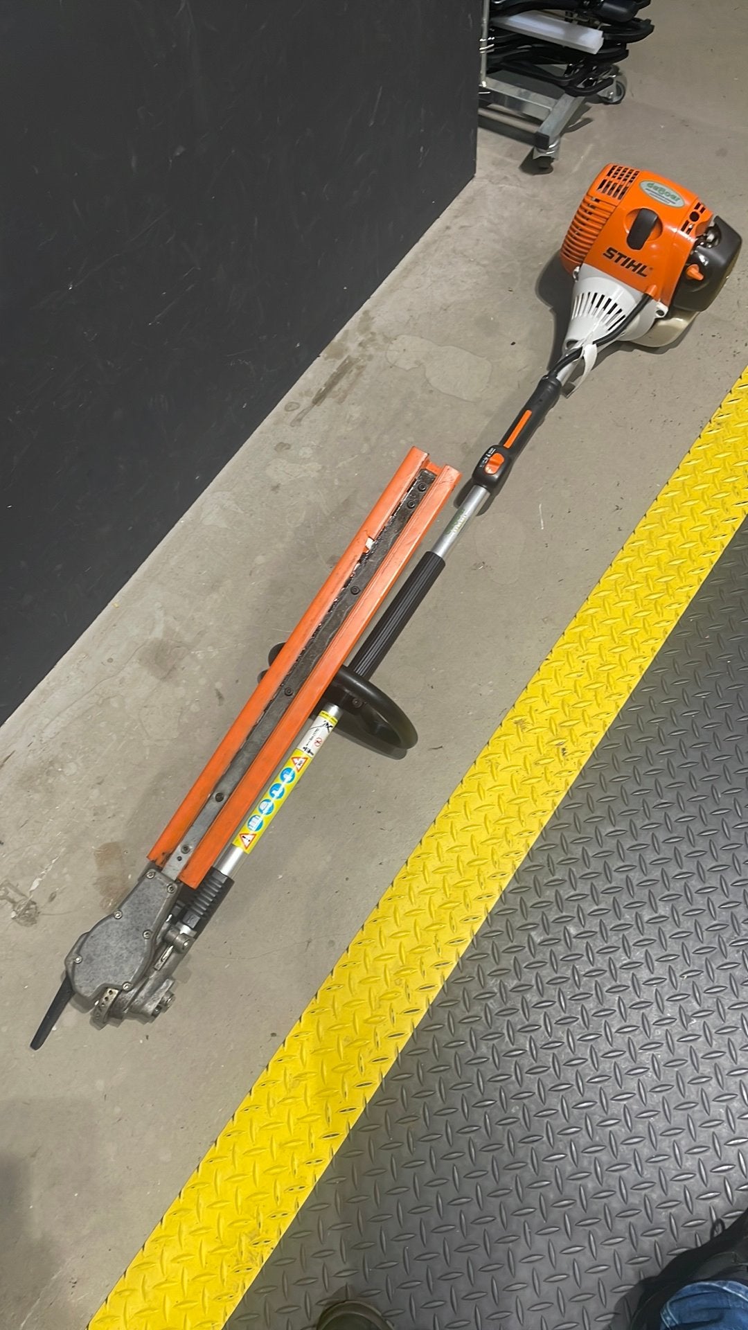 Stihl HL100 K stokheggenschaar, Ophalen of Verzenden, Zo goed als nieuw, Benzine