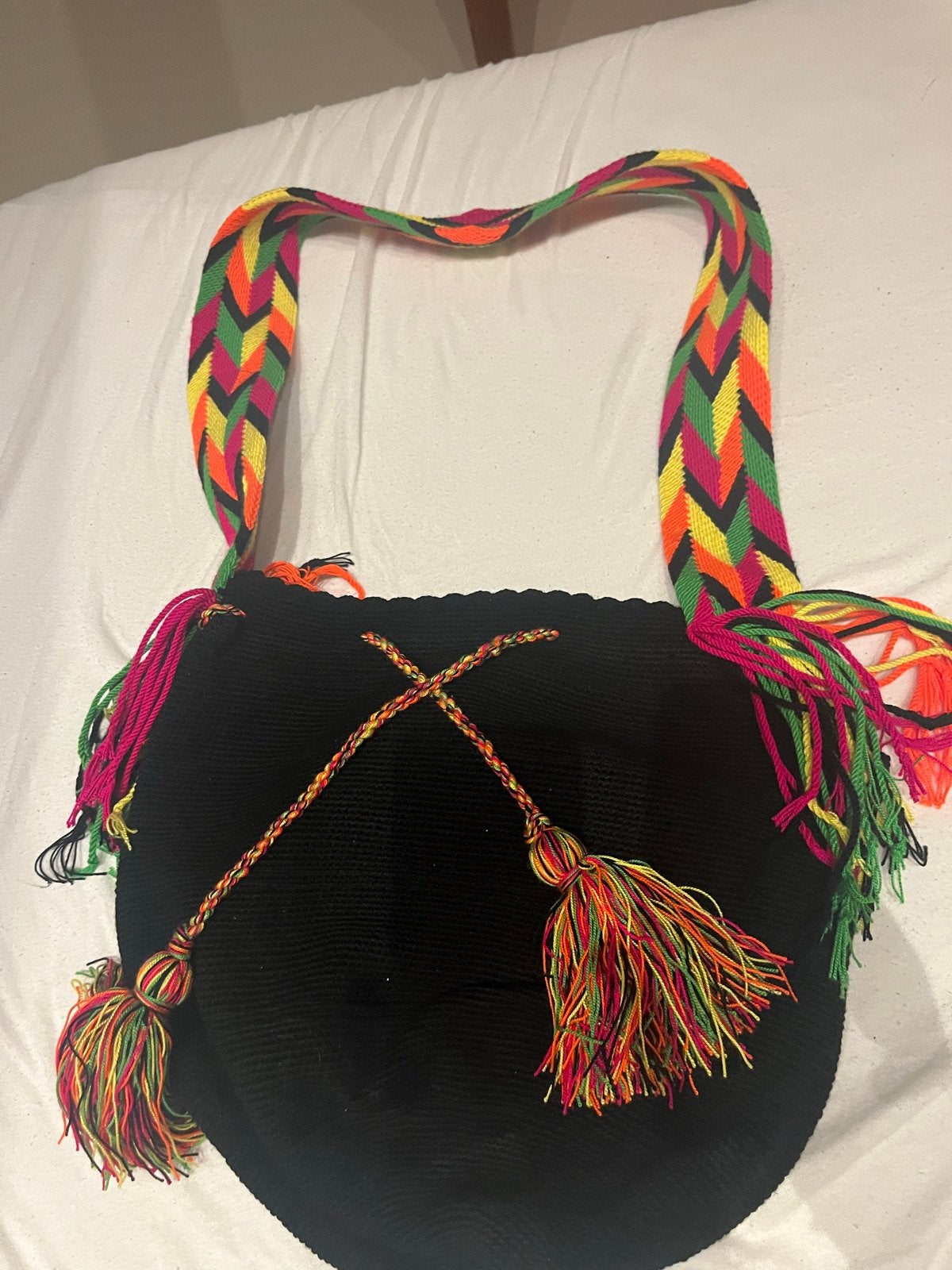 Kleurrijke Wayuu Mochila Tas - Handgemaakt en Uniek, Ophalen, Nieuw, Overige kleuren, Schoudertasje