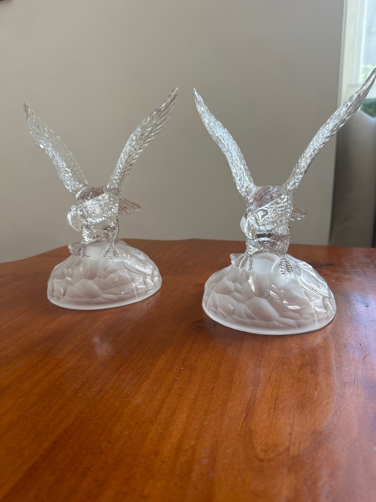 Set van 2 glazen adelaars beeldjes, Ophalen of Verzenden