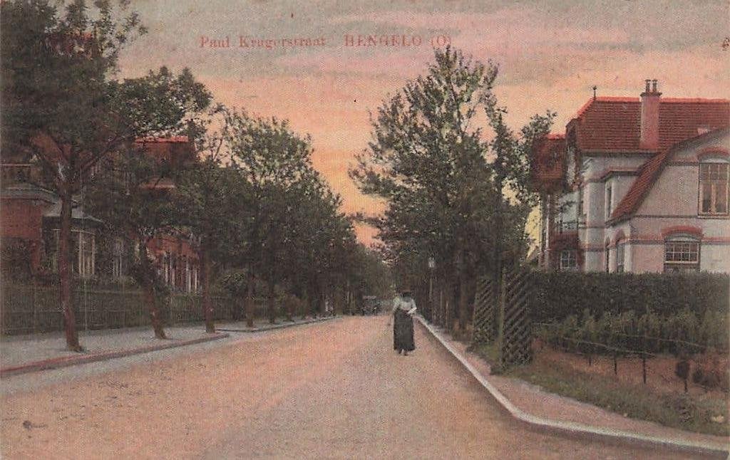 AN140 Hengelo straatgezicht 1917 ter Hoffstedde, Verzenden, Voor 1920, Gelopen, Overijssel