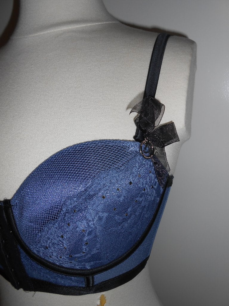 Hunkemöller voorgevormde beugelbh blauw mt 80C, Hunkemöller, Ophalen of Verzenden, Blauw, BH