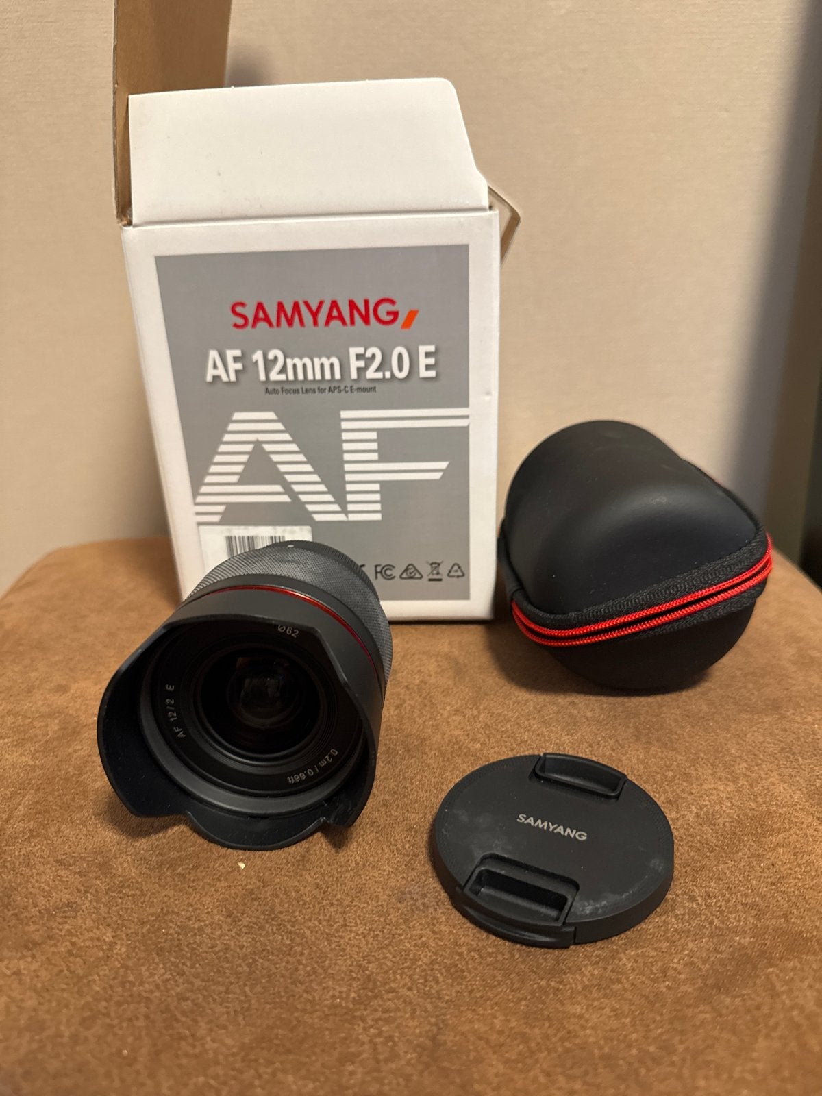 Samyang AF 12mm F2.0 Sony E- Ideaal voor nachtfotografie, Audio, Tv en Foto, Sony E-mount, Autofocus, Samyang, Zo goed als nieuw
