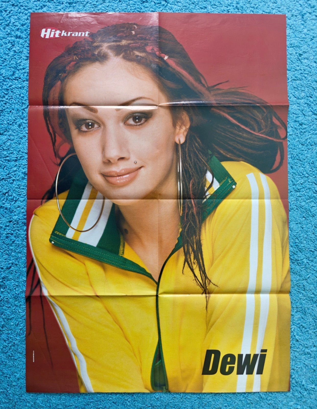 Dewi Pechler xxl poster hitkrant vintage, Verzamelen, Rechthoekig Staand, Nieuw, Ophalen of Verzenden, A1 t/m A3