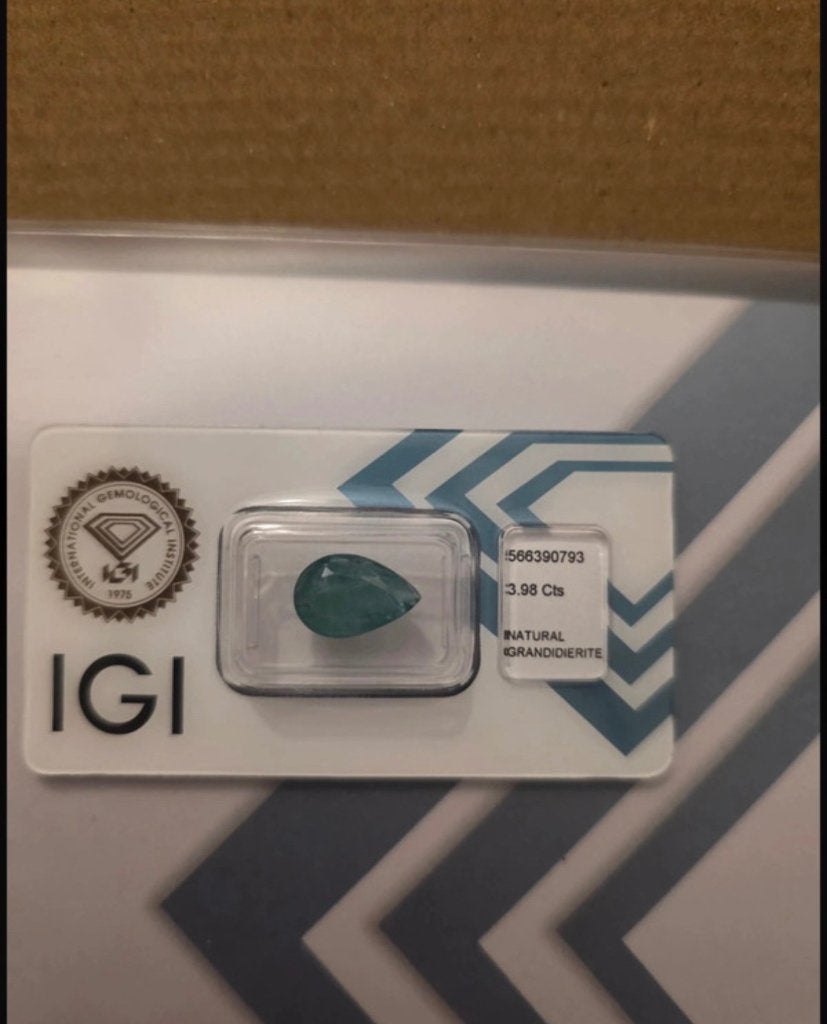 Grandidierieten | 3,98 CT | IGI, Verzenden, Zo goed als nieuw