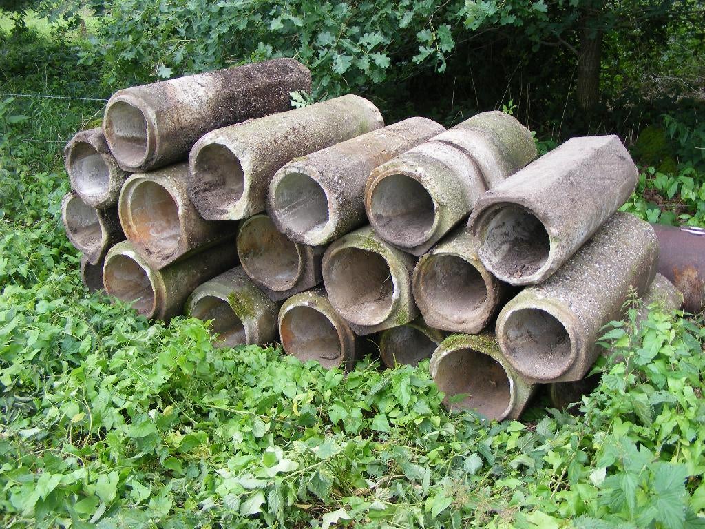 Beton duikers, buizen, Doe-het-zelf en Verbouw, Ophalen, Gebruikt, Minder dan 2 meter, 80 mm of meer