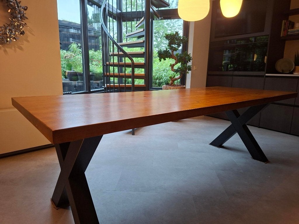 Eetkamertafel, Ophalen, Gebruikt, 200 cm of meer, 50 tot 100 cm