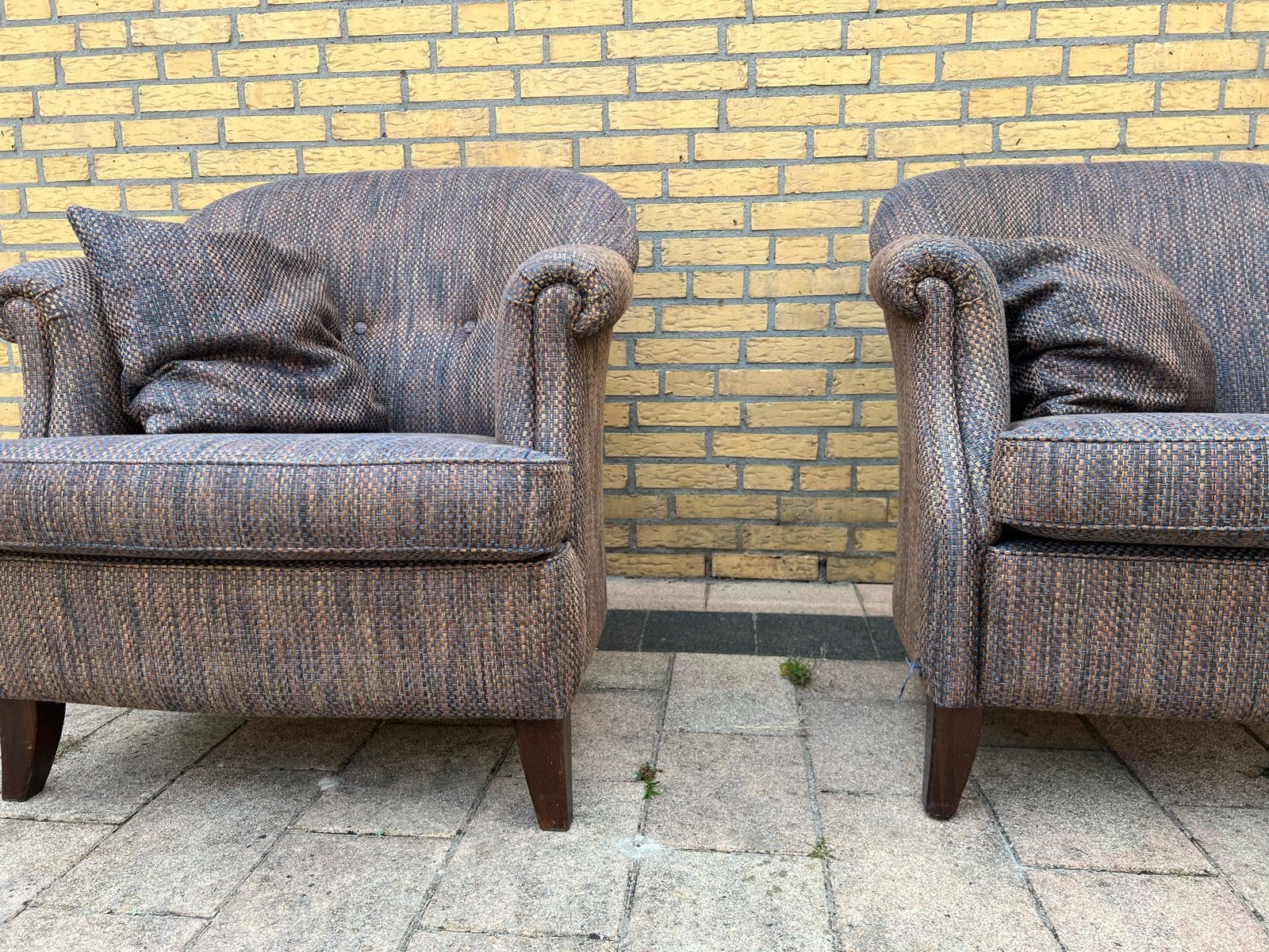 Kessels fauteuils - Set van 2 comfortabele stoelen, Ophalen, Gebruikt, Stof, 75 tot 100 cm