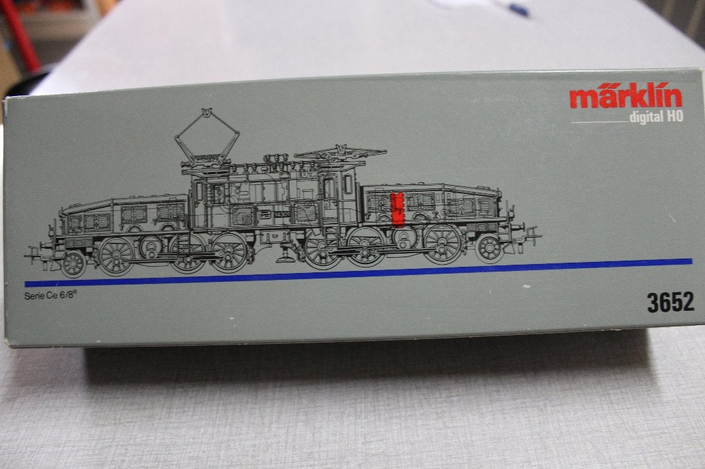 Marklin 3652 Krokodil Dig., Hobby en Vrije tijd, Modeltreinen | H0, Wisselstroom, Locomotief, Ophalen of Verzenden, Zo goed als nieuw