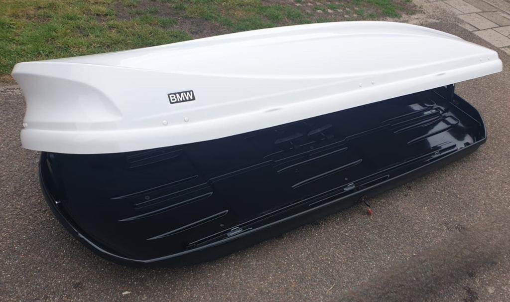 Originele ALLERGROOTSTE BMW 460 XXL glans dakkoffer skibox, Ophalen of Verzenden, Zo goed als nieuw