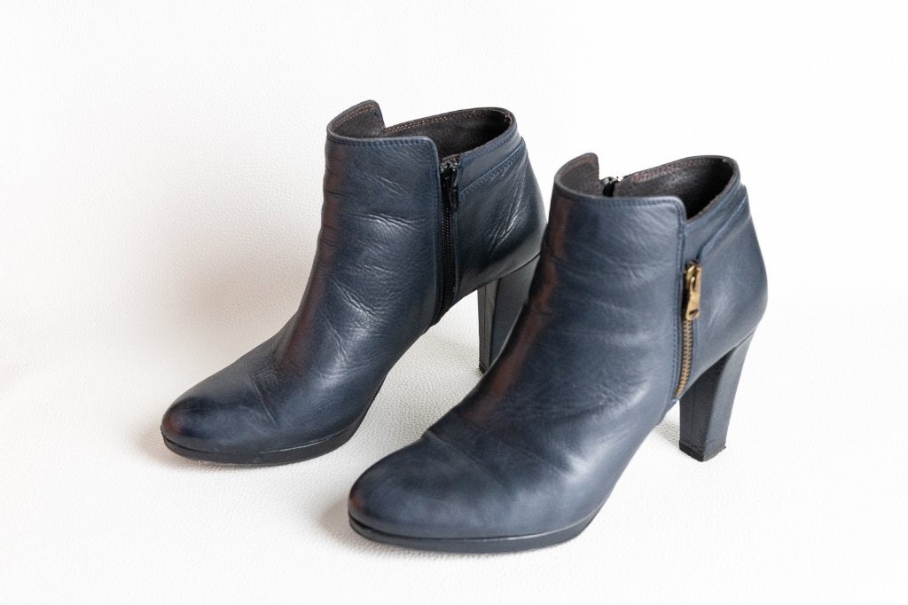 Blauwe enkellaarsjes van Manfield maat 40, Blauw, Lage of Enkellaarzen, Ophalen of Verzenden, Manfield